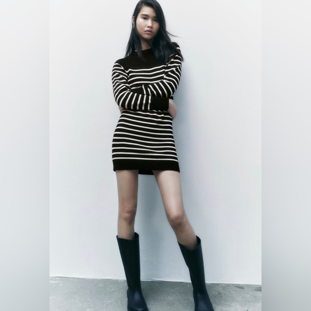 Zara knit mini dress